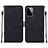 Custodia Portafoglio In Pelle Cover con Supporto Y01B per Motorola Moto G Power 5G (2023) Nero