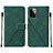 Custodia Portafoglio In Pelle Cover con Supporto Y01B per Motorola Moto G Power 5G (2023) Verde