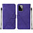 Custodia Portafoglio In Pelle Cover con Supporto Y01B per Motorola Moto G Power 5G (2023) Viola