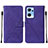 Custodia Portafoglio In Pelle Cover con Supporto Y01B per OnePlus Nord CE 2 5G Viola