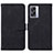 Custodia Portafoglio In Pelle Cover con Supporto Y01B per OnePlus Nord N300 5G Nero