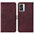 Custodia Portafoglio In Pelle Cover con Supporto Y01B per OnePlus Nord N300 5G Rosso Rosa