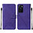 Custodia Portafoglio In Pelle Cover con Supporto Y01B per Oppo A55S 5G Viola