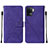 Custodia Portafoglio In Pelle Cover con Supporto Y01B per Oppo A94 4G Viola