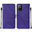 Custodia Portafoglio In Pelle Cover con Supporto Y01B per Oppo A94 5G Viola