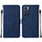 Custodia Portafoglio In Pelle Cover con Supporto Y01B per Oppo Reno6 5G