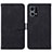 Custodia Portafoglio In Pelle Cover con Supporto Y01B per Oppo Reno7 4G Nero