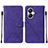 Custodia Portafoglio In Pelle Cover con Supporto Y01B per Realme 10 Pro+ Plus 5G Viola