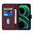 Custodia Portafoglio In Pelle Cover con Supporto Y01B per Realme 8 5G