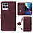 Custodia Portafoglio In Pelle Cover con Supporto Y01B per Realme 8i Rosso