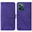 Custodia Portafoglio In Pelle Cover con Supporto Y01B per Realme C31 Viola