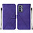 Custodia Portafoglio In Pelle Cover con Supporto Y01B per Realme GT Master 5G Viola