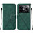 Custodia Portafoglio In Pelle Cover con Supporto Y01B per Realme GT Neo5 240W 5G Verde