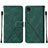 Custodia Portafoglio In Pelle Cover con Supporto Y01B per Samsung Galaxy A03 Core Verde