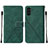 Custodia Portafoglio In Pelle Cover con Supporto Y01B per Samsung Galaxy A04s Verde