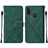 Custodia Portafoglio In Pelle Cover con Supporto Y01B per Samsung Galaxy A11 Verde