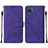 Custodia Portafoglio In Pelle Cover con Supporto Y01B per Samsung Galaxy A12 Nacho Viola