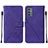 Custodia Portafoglio In Pelle Cover con Supporto Y01B per Samsung Galaxy A15 4G Viola