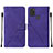 Custodia Portafoglio In Pelle Cover con Supporto Y01B per Samsung Galaxy A21s Viola