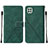 Custodia Portafoglio In Pelle Cover con Supporto Y01B per Samsung Galaxy A22 5G Verde