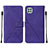 Custodia Portafoglio In Pelle Cover con Supporto Y01B per Samsung Galaxy A22 5G Viola