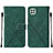 Custodia Portafoglio In Pelle Cover con Supporto Y01B per Samsung Galaxy A22s 5G Verde