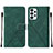 Custodia Portafoglio In Pelle Cover con Supporto Y01B per Samsung Galaxy A23 4G Verde