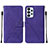 Custodia Portafoglio In Pelle Cover con Supporto Y01B per Samsung Galaxy A23 4G Viola