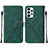 Custodia Portafoglio In Pelle Cover con Supporto Y01B per Samsung Galaxy A23 5G Verde