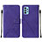 Custodia Portafoglio In Pelle Cover con Supporto Y01B per Samsung Galaxy A32 4G Viola