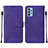 Custodia Portafoglio In Pelle Cover con Supporto Y01B per Samsung Galaxy A32 5G Viola
