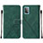 Custodia Portafoglio In Pelle Cover con Supporto Y01B per Samsung Galaxy A52 5G Verde