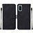 Custodia Portafoglio In Pelle Cover con Supporto Y01B per Samsung Galaxy S20 5G Nero