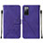 Custodia Portafoglio In Pelle Cover con Supporto Y01B per Samsung Galaxy S20 FE (2022) 5G Viola