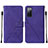 Custodia Portafoglio In Pelle Cover con Supporto Y01B per Samsung Galaxy S20 FE 4G Viola