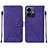 Custodia Portafoglio In Pelle Cover con Supporto Y01B per Vivo iQOO Z6 Lite 5G Viola