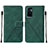 Custodia Portafoglio In Pelle Cover con Supporto Y01B per Vivo V23e 5G Verde