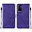 Custodia Portafoglio In Pelle Cover con Supporto Y01B per Vivo V23e Viola