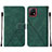 Custodia Portafoglio In Pelle Cover con Supporto Y01B per Vivo Y31s 5G Verde