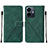 Custodia Portafoglio In Pelle Cover con Supporto Y01B per Vivo Y77 5G Verde