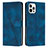 Custodia Portafoglio In Pelle Cover con Supporto Y01X per Apple iPhone 15 Pro Blu