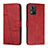 Custodia Portafoglio In Pelle Cover con Supporto Y01X per Motorola Moto E13 Rosso