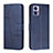 Custodia Portafoglio In Pelle Cover con Supporto Y01X per Motorola Moto Edge 30 Lite 5G Blu