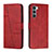 Custodia Portafoglio In Pelle Cover con Supporto Y01X per Motorola Moto G200 5G Rosso