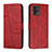 Custodia Portafoglio In Pelle Cover con Supporto Y01X per Motorola Moto G72 Rosso