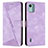 Custodia Portafoglio In Pelle Cover con Supporto Y01X per Nokia C12 Viola