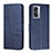 Custodia Portafoglio In Pelle Cover con Supporto Y01X per OnePlus Nord N300 5G Blu