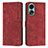 Custodia Portafoglio In Pelle Cover con Supporto Y01X per Oppo A38 Rosso