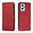 Custodia Portafoglio In Pelle Cover con Supporto Y01X per Oppo A96 4G Rosso