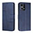 Custodia Portafoglio In Pelle Cover con Supporto Y01X per Oppo F21 Pro 4G Blu